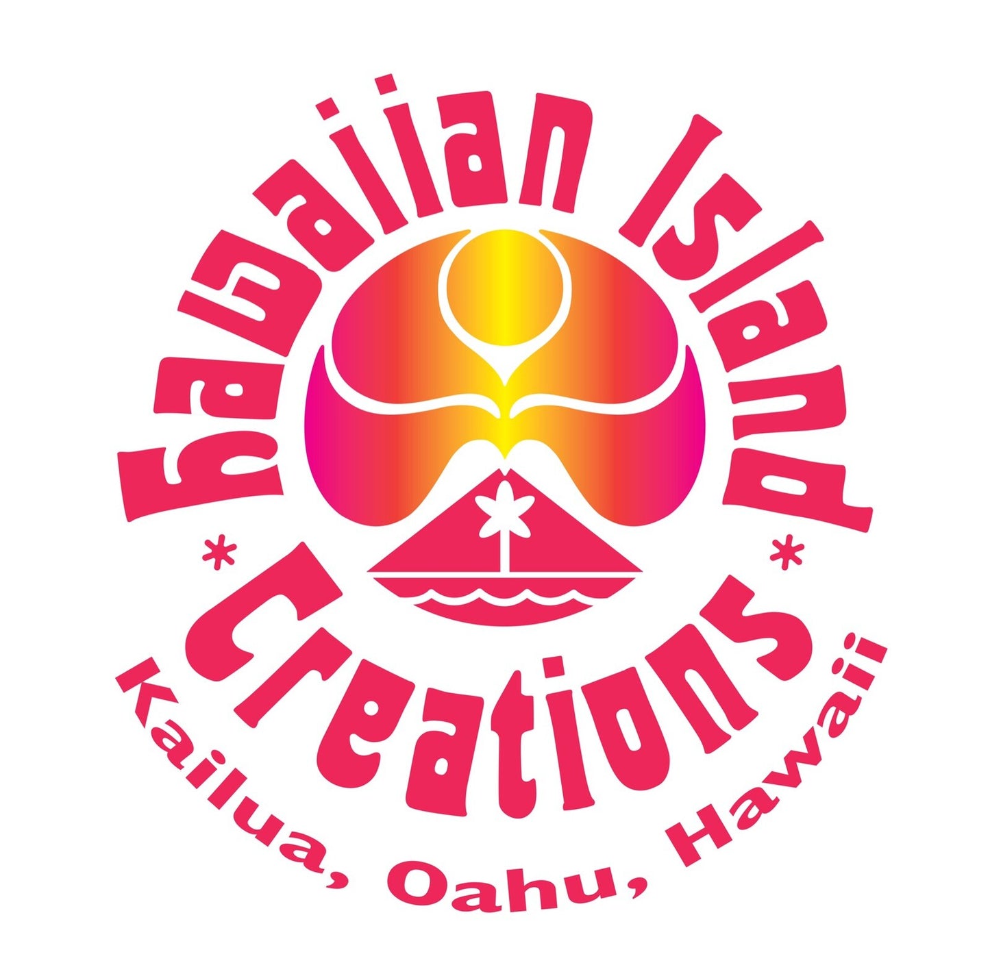 HAWAIIAN ISLAND CREATIONS STICKERS “ BOGO”QUIKSILVER LOST VANS HIC 80’s STICKER