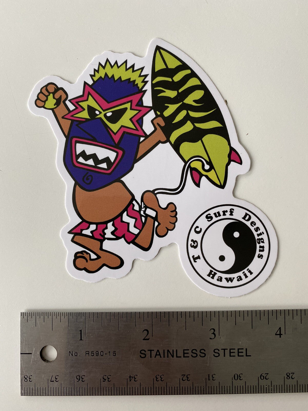 T&C Sticker Town Country Surf Decals Eddie Go Vissla Volcom Rip Curl O’Neill DGK