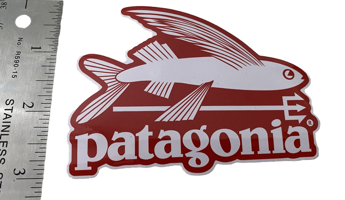 PATAGONIA STICKER Patagonia Flying Fish Decal Park REI Camping Surf Northface