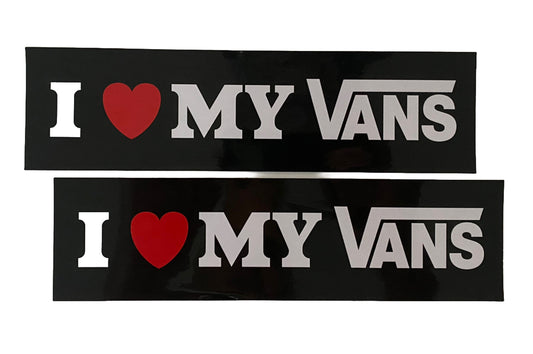 VANS STICKER 9” I Love My Vans STICKER VINTAGE Sticker VANS Shoes RVCA Ufc Skate