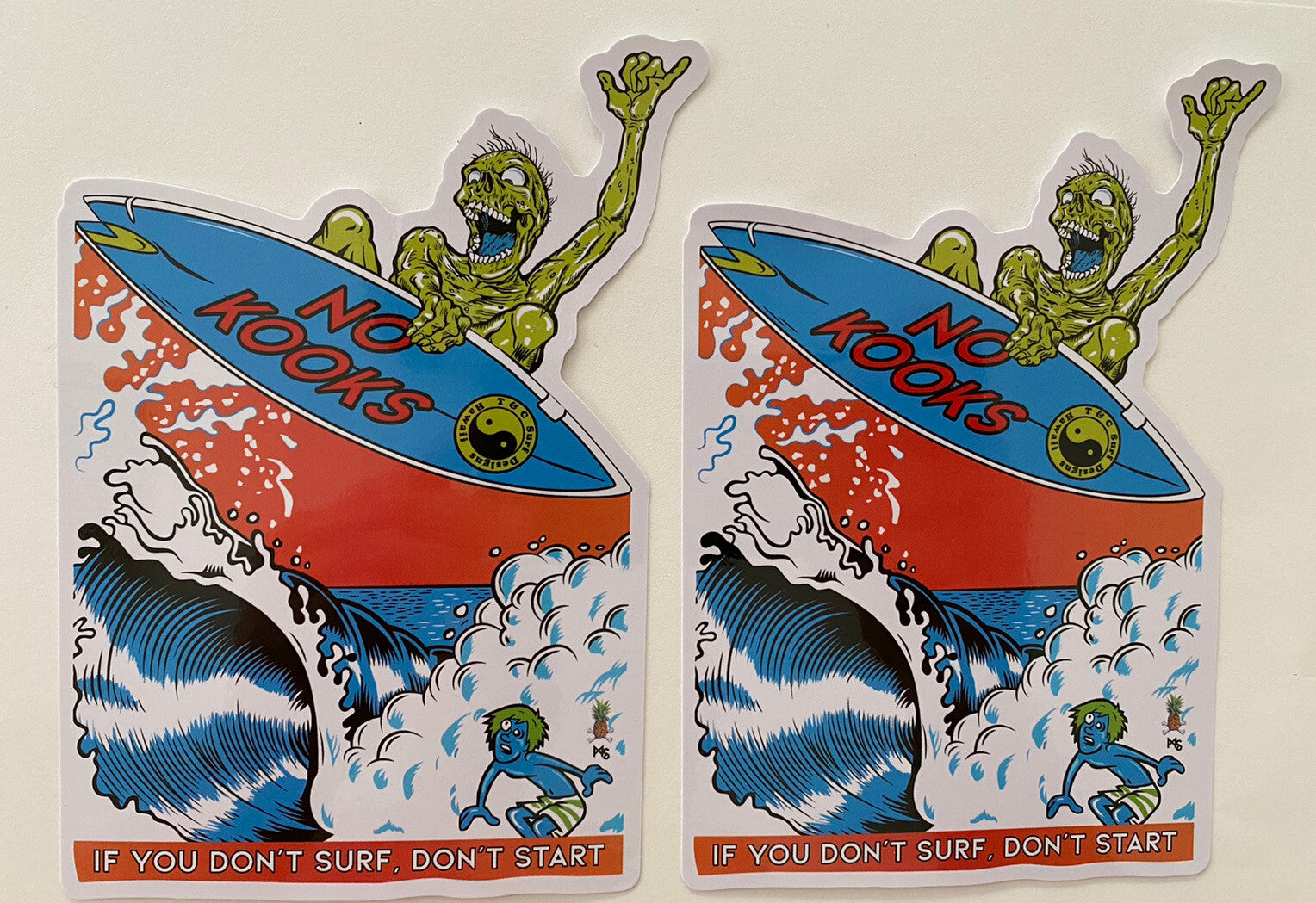 No Kooks Surf STICKER Hobie Sticker Quiksilver Sticker Volcom Vans Salty Crew 1