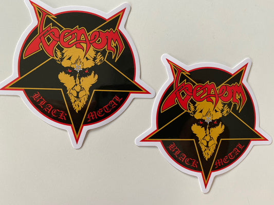 VENOM STICKER BLACK METAL STICKER BEHEMOTH SLAYER MAYHEM PENTAGRAM