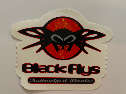 BLACK FLYS STICKER Original 1990’s Vintage Surf Sticker Flip Volcom Santa Cruz