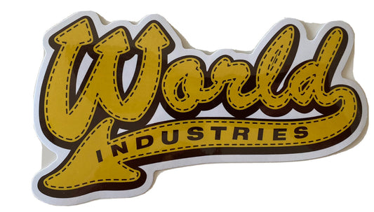 World Industries Sticker Skateboard Sticker Vintage 90’s Skateboards Flameboy