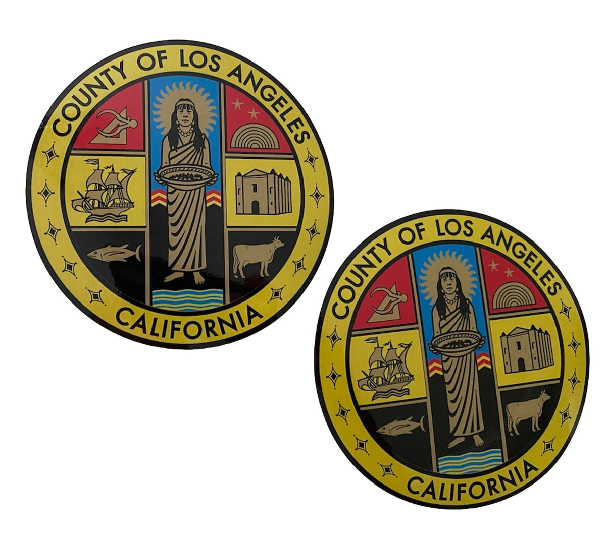 Cal State La Sticker LA County Sticker Los Angeles Sticker CALIFORNIA SEAL Decal LA City St ...