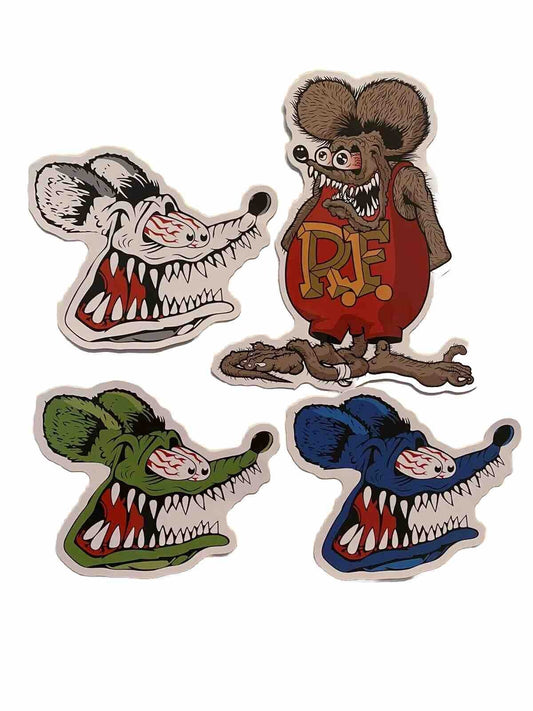 RATFINK STICKER Car STICKER SKATEBOARD STICKER Hot Rod Harley Rip Curl Bones