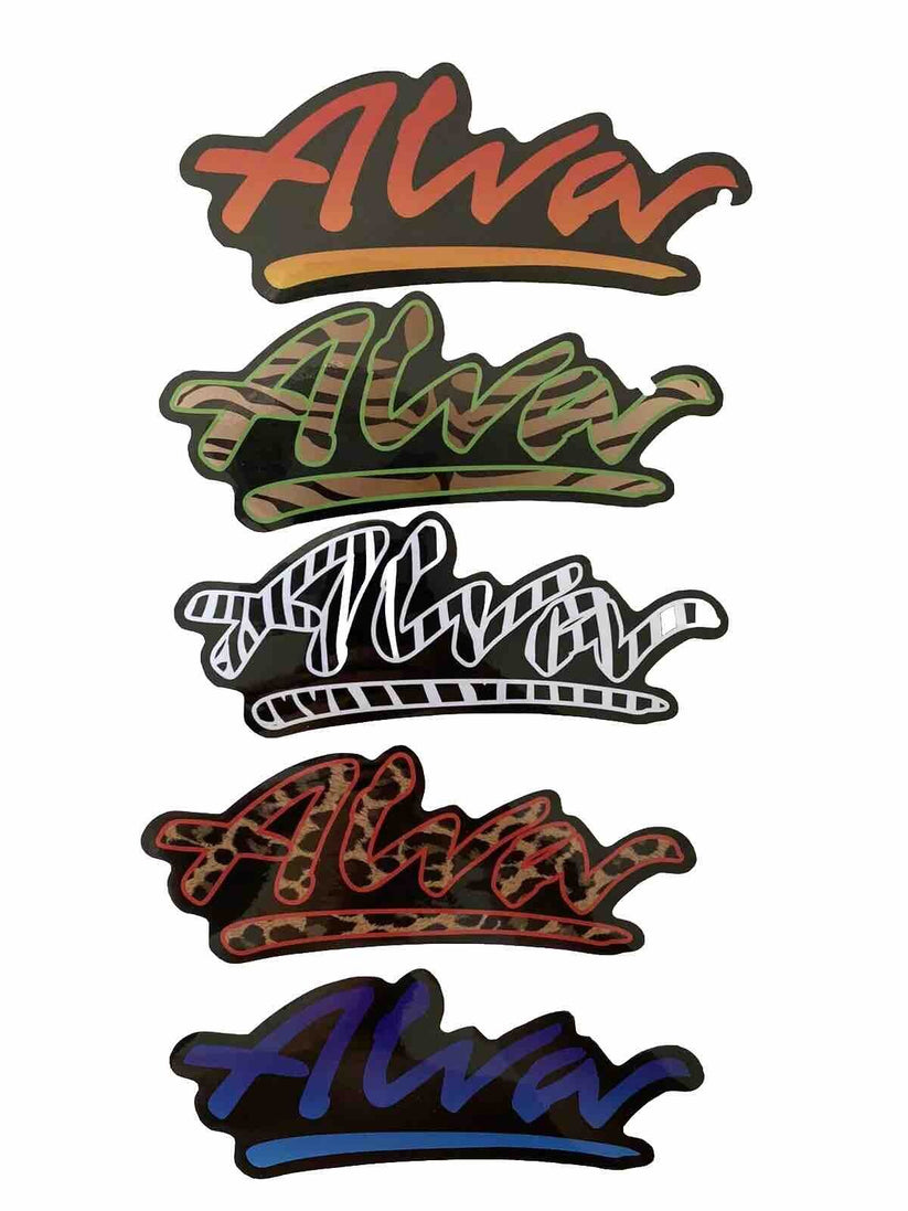 ALVA STICKER ALVA SKATEBOARD STICKER SET “5” STICKERS 70’s 80’s 90’s ...