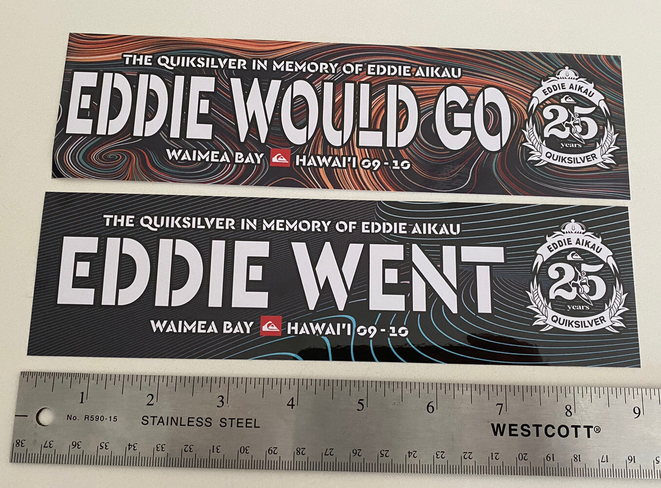 Eddie Would Go STICKER Set BOGO Vintage Surf Sticker EDDIE GO DECAL 2009 Hobie