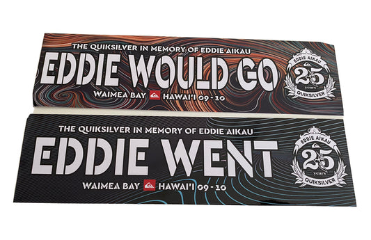 Eddie Would Go STICKER Set BOGO Vintage Surf Sticker EDDIE GO DECAL 2009 Hobie