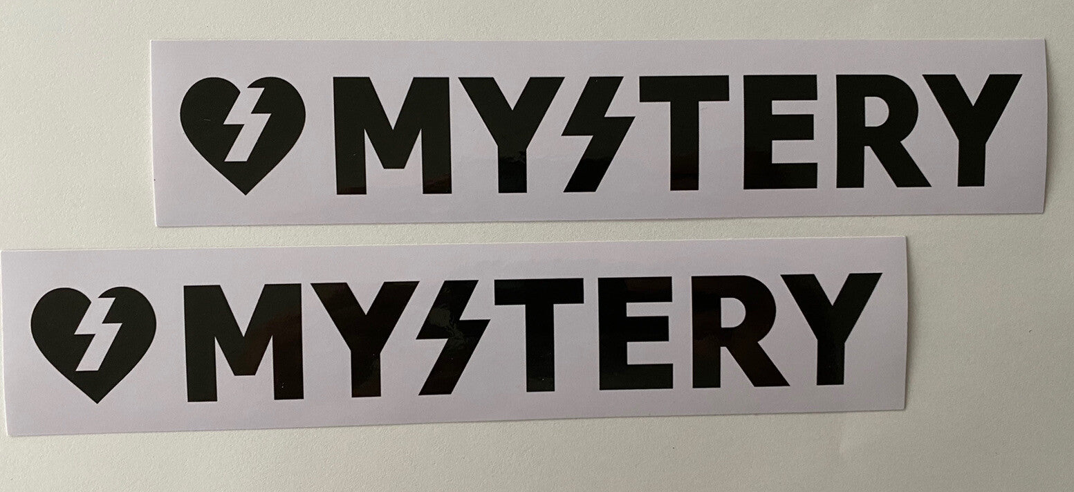 MYSTERY Skateboards Sticker Set Mystery Sticker Vintage Skateboard Sticker Bones