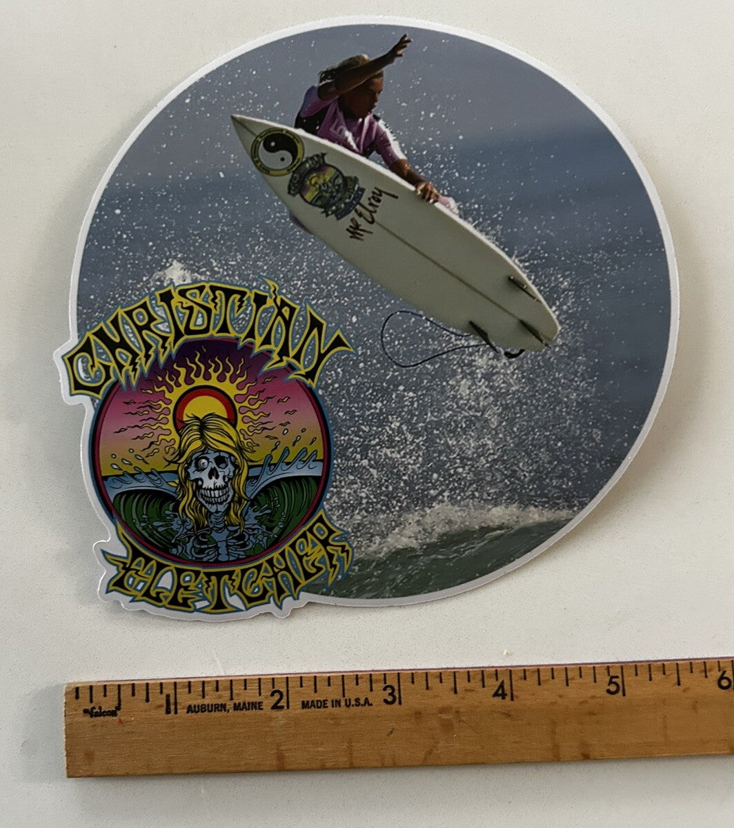 Christian Fletcher Surf STICKER 6” Vintage Sticker Volcom Vans Lost Patagonia LA