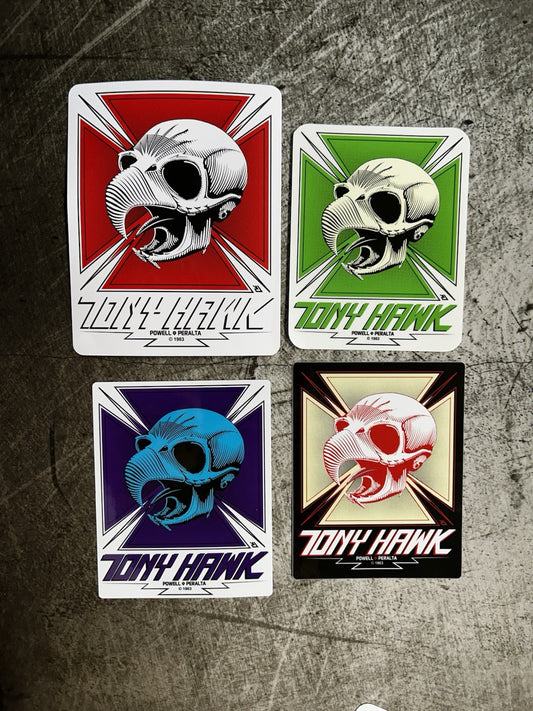 VINTAGE SKATEBOARDING STICKER Set 1980’s Skateboarding TONY HAWK Alva Madrid Hos