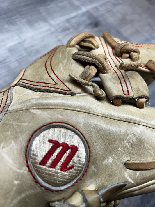 Marucci HTG baseball glove 11.25 MFGFS11251 Infield Rt Hander Gold Camel Red MLB