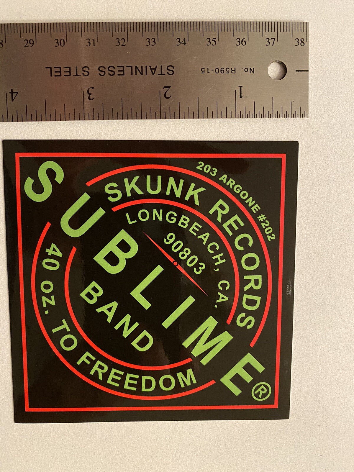 SUBLIME STICKER 40 Ounces to Freedom RARE VINTAGE SUBLIME BAND STICKER OC