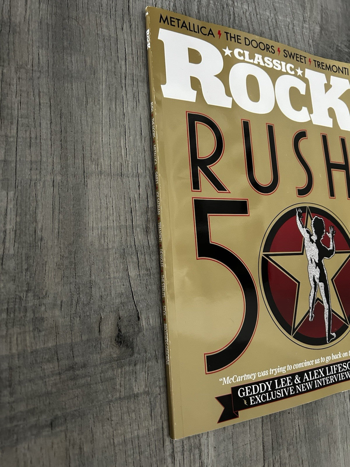 Rush CLASSIC ROCK ISSUE #336 FEB 2025 RUSH 50 THE DOORS METALLICA SWEET NEW!
