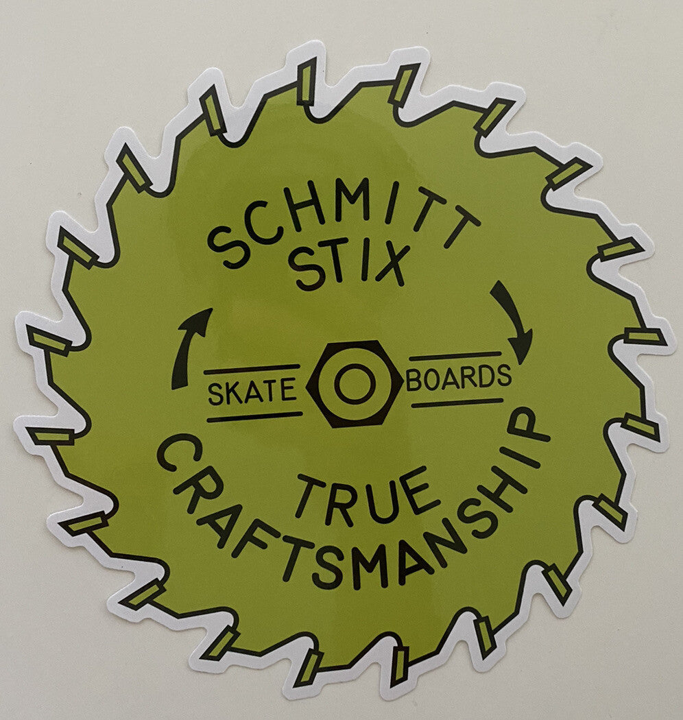 SCHMITT STIX XL 8” VINTAGE SKATEBOARD STICKERS Huf OBEY PLAN B Toy Machine RVCA