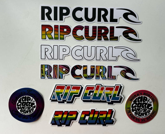 RIP CURL Stickers Set 8 O’NEILL VOLCOM Lost Surf Stickers Eddie Would Go FCS LA