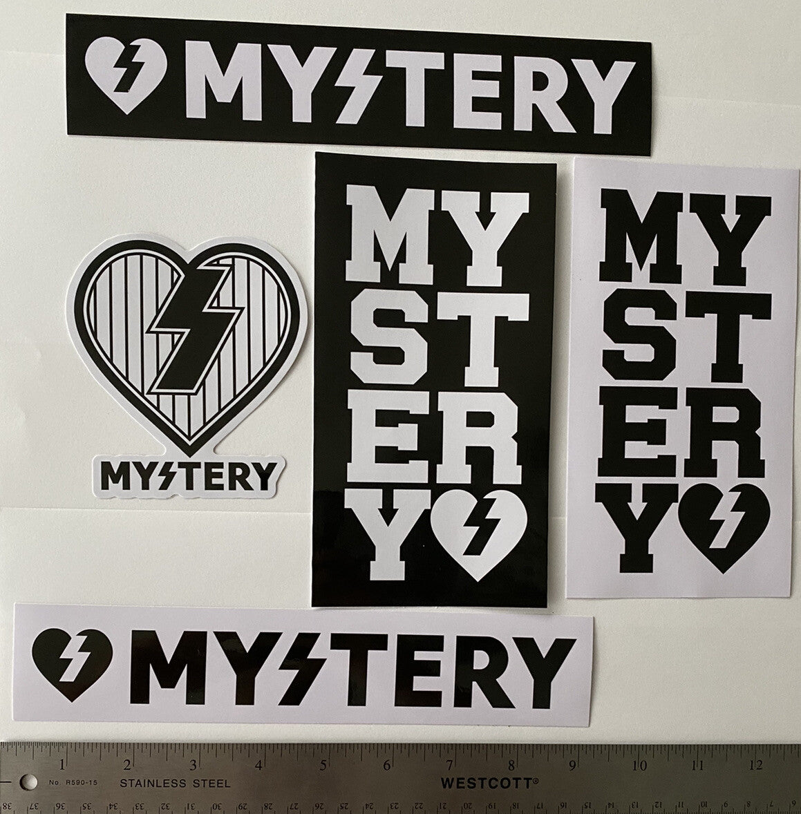 MYSTERY Skateboards Sticker Set Mystery Sticker Vintage Skateboard Sticker Lot
