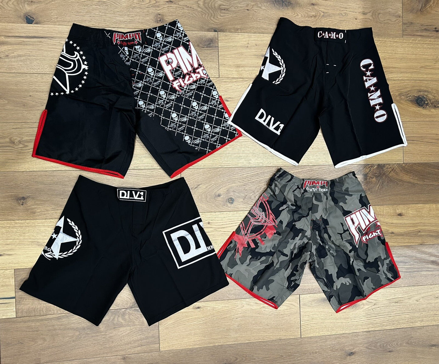 FIGHT SHORTS MMA Shorts SET 4 UFC FIGHT SHORTS Venom RVCA SHORTS Icon