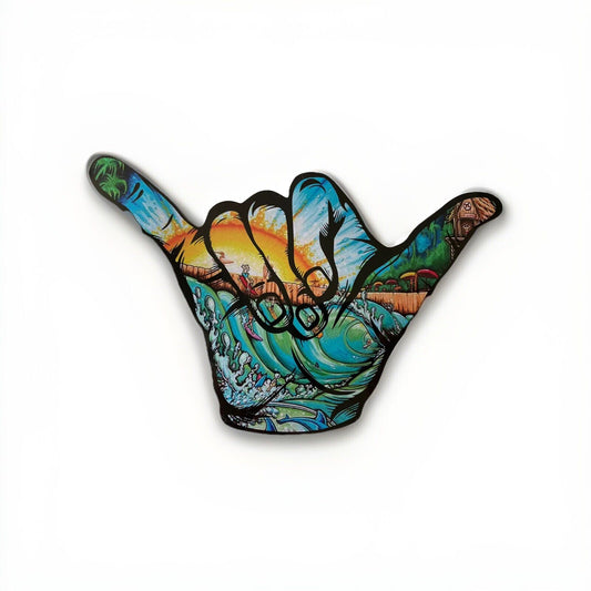 HANG LOOSE Sticker Life Size Sticker Shaka STICKER SURF STICKER Billabong Island