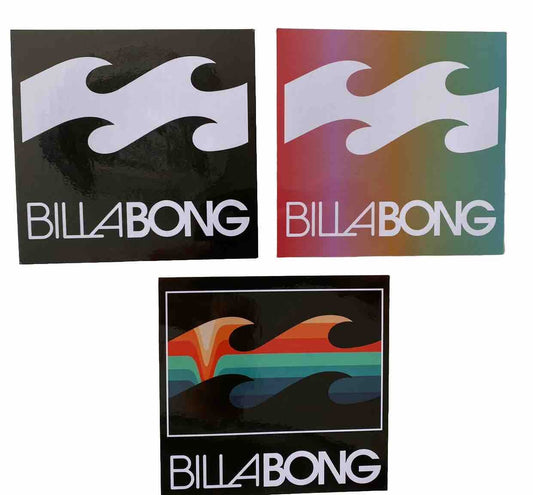 BILLABONG STICKERS 3 Quiksilver Surfboards Volcom STICKER REDBULL RVCA RIP CURL
