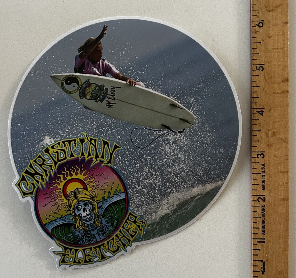 Christian Fletcher Surf STICKER 6” Vintage Sticker Volcom Vans Lost Patagonia LA
