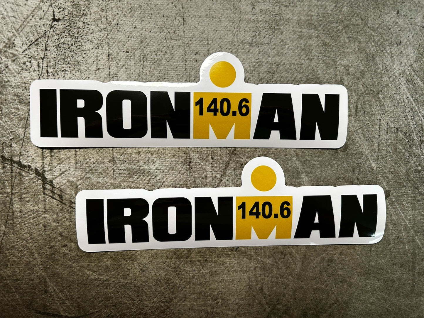 Ironman Sticker XL Set 2 - 7” Ironman 140.6 Running Stickers Biking Swimming Run