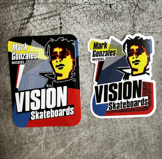 Mark Gonzalez Skateboard Stickers Vintage Skate Decals Vision Alien Girl Alva BB