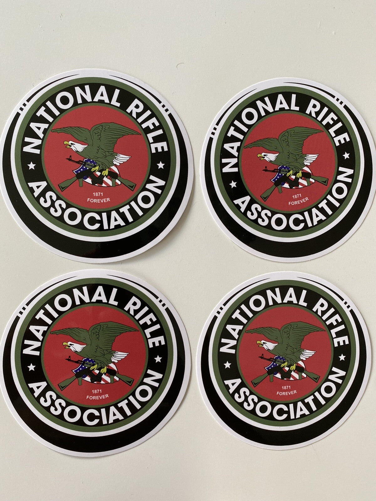 NRA Sticker Set 4” Glock Ruger 2nd Adm Gun Sticker Sig Sauer HK Ruger Remington