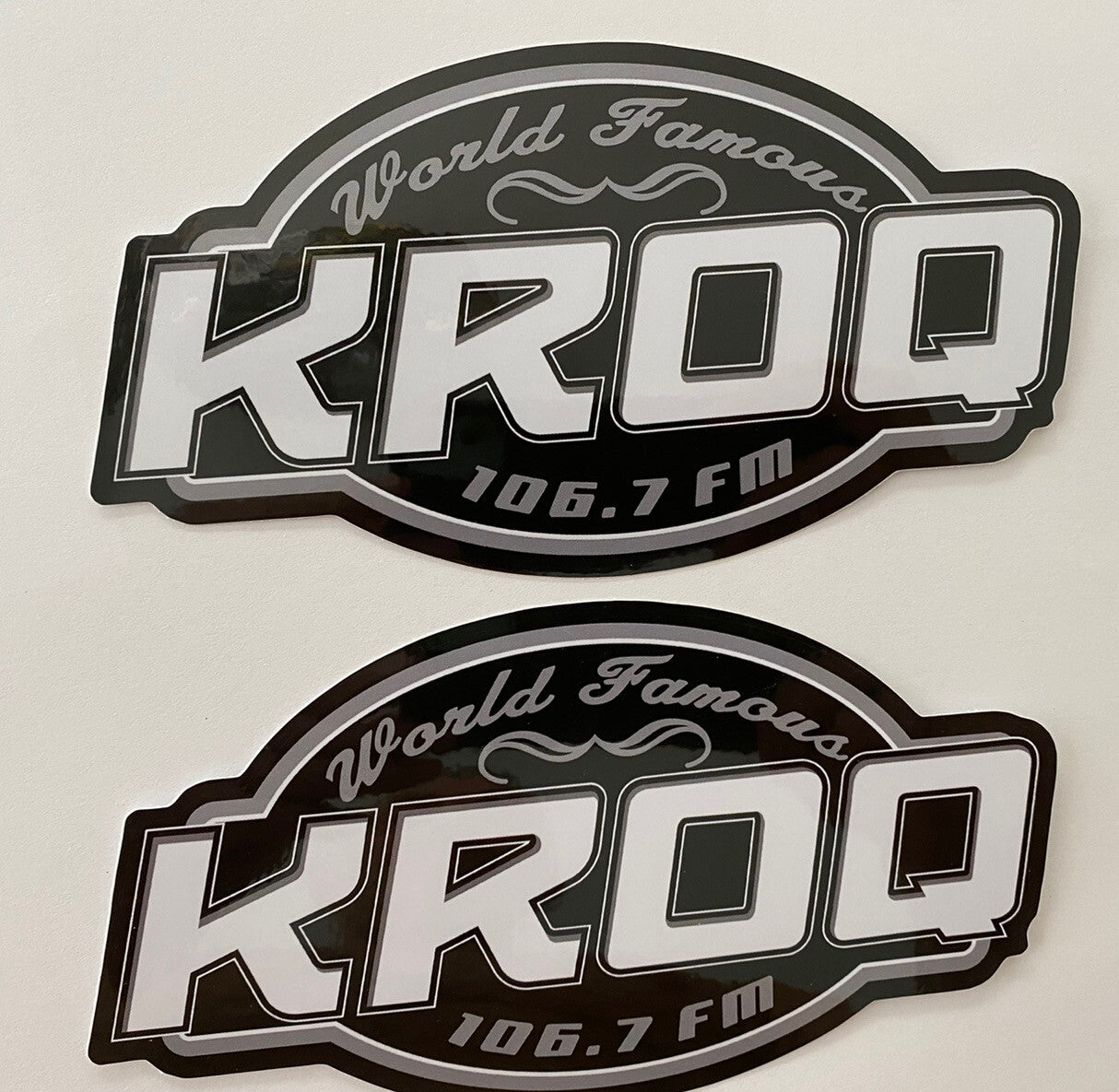 KROQ Stickers 106.7 KROQ Radio Station Sticker World Famous Concert T Shirt Punk