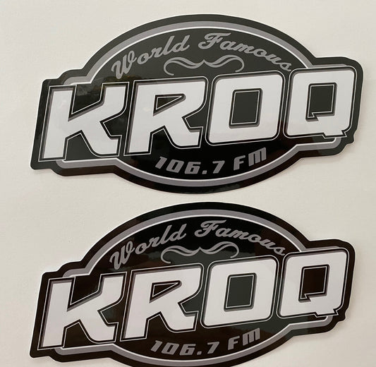 KROQ Stickers 106.7 KROQ Radio Station Sticker World Famous Concert T Shirt Punk