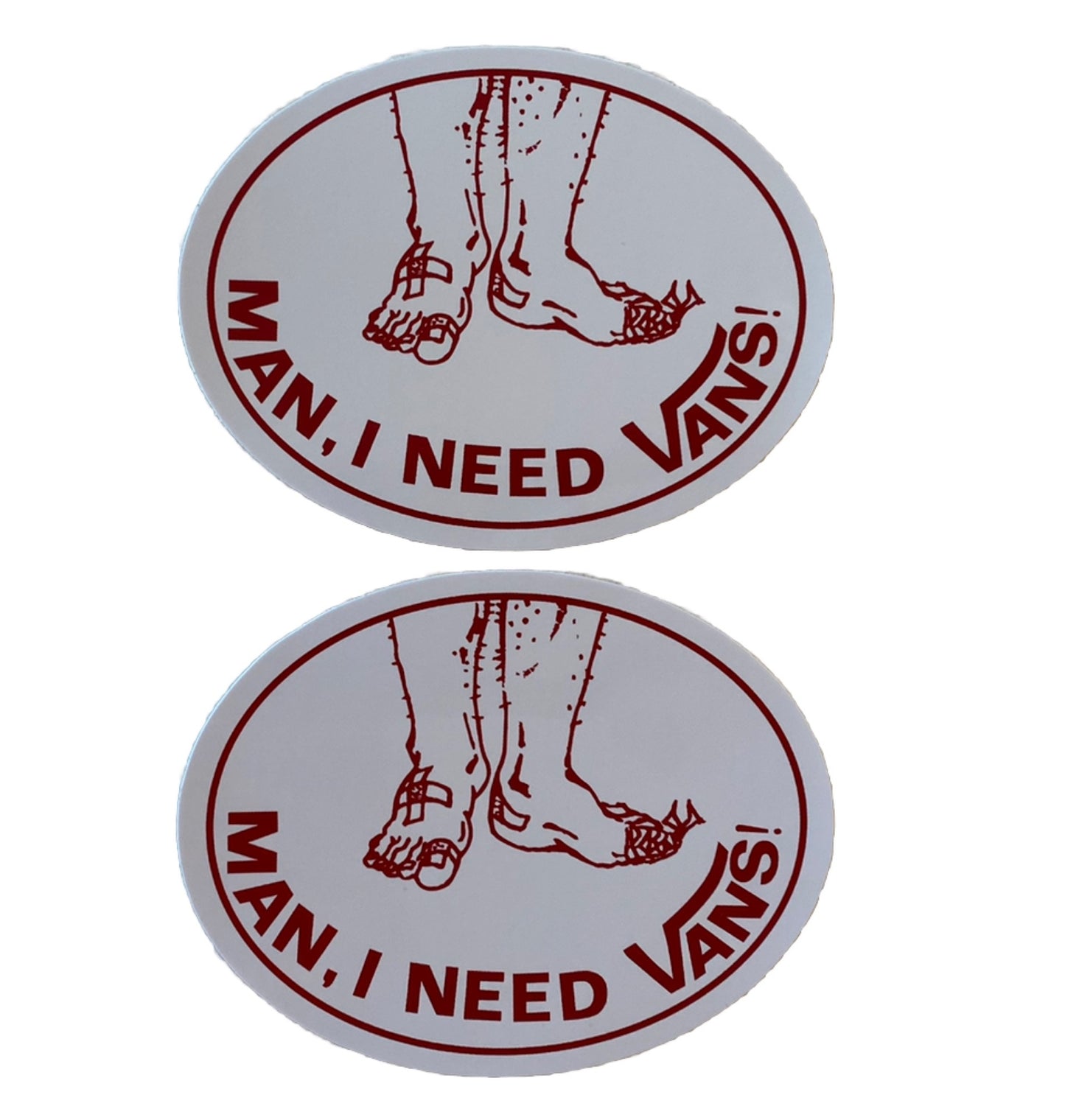 VANS STICKER Man I Need VANS Shoes Thrasher Volcom REDBULL Team Volcom BOGO 2-41