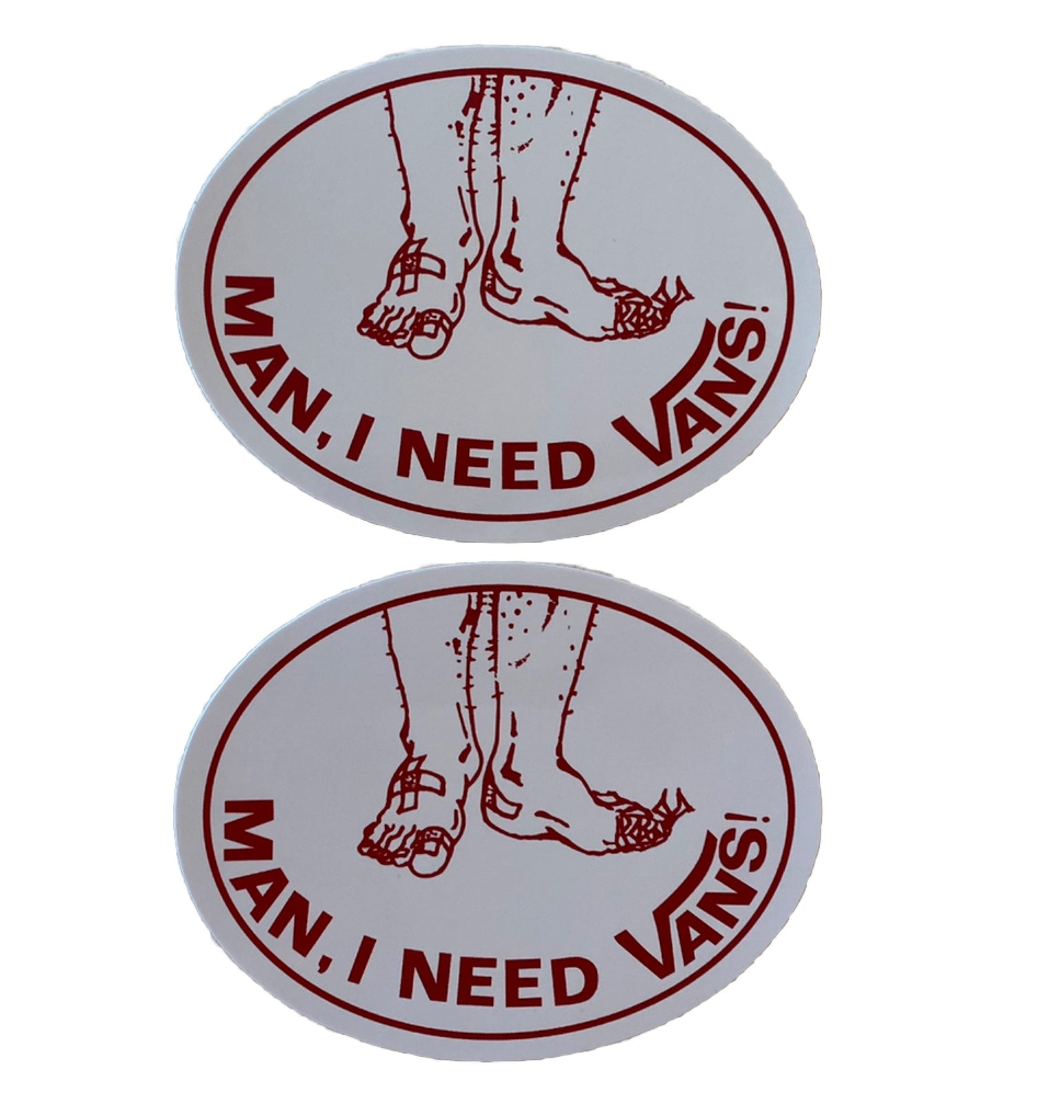 VANS STICKER Man I Need VANS Shoes Thrasher Volcom REDBULL Team Volcom BOGO 2-41