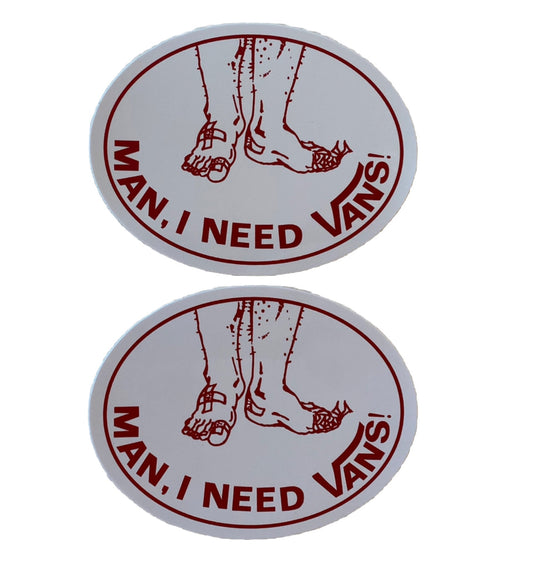 VANS STICKER Man I Need VANS Shoes Thrasher Volcom REDBULL Team Volcom BOGO 2-41