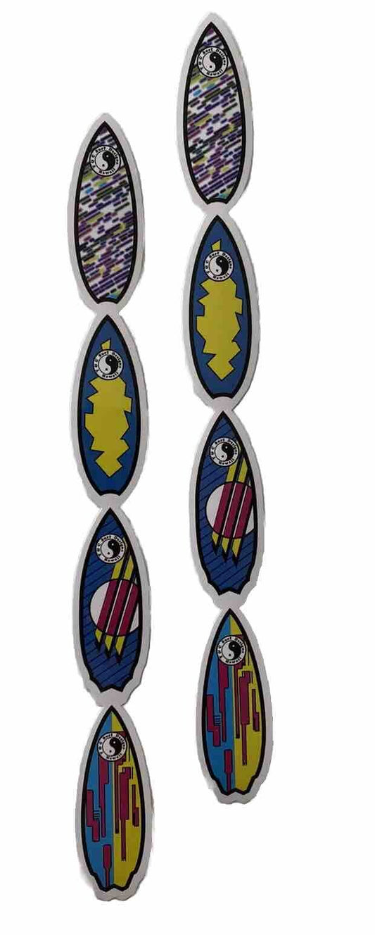 Town Country Surfboards STICKER T&C STICKER  Set Of 2 Volcom Rip Curl Vans