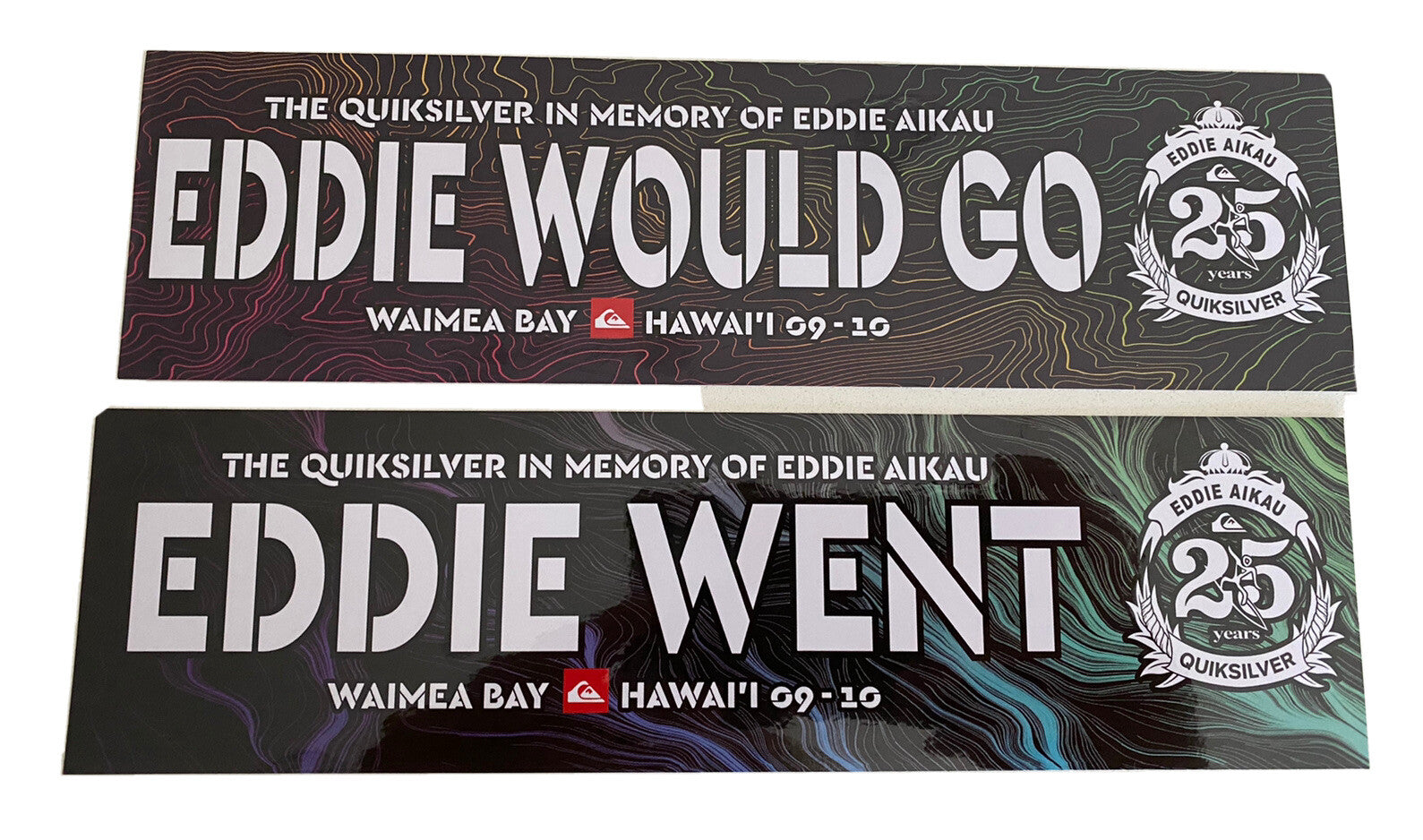 Eddie Would Go STICKER Set BOGO Vintage Surf Sticker EDDIE GO DECAL 2009 Ripcurl