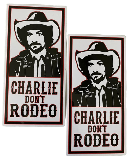 Charlie STICKER COWBOY BUCKLE BUNNY BARREL RACER BOOT BARNYellowstone Manson
