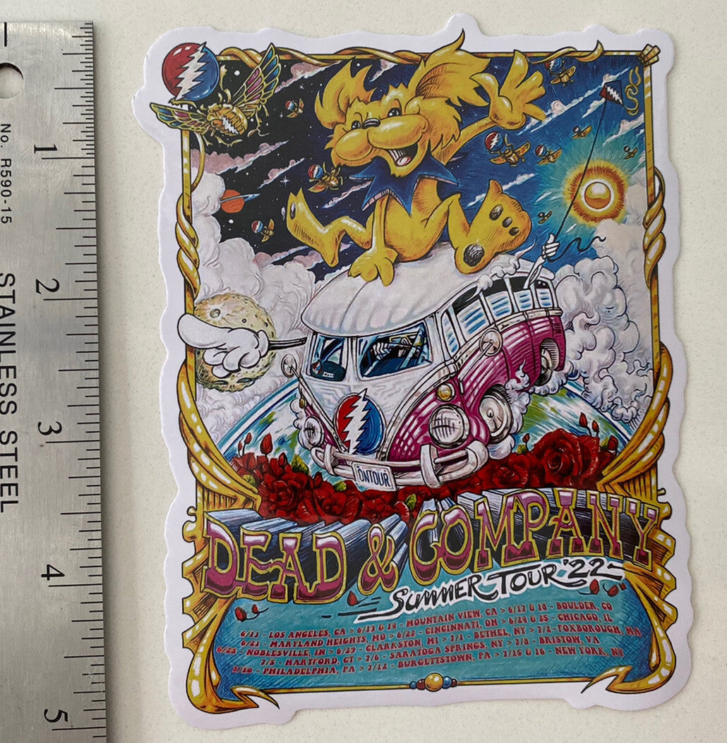 Grateful Dead  Jerry Garcia  Dead & Co.  Dead Bear Dead Skull Dead & Company Bus