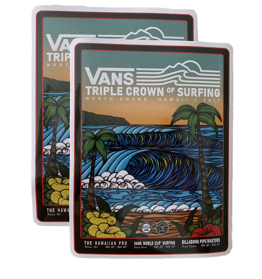 Pipe Masters Lexus Pipe Pro Surf Sticker Eddie Would Go RVCA WSL Surfing Vans Fc
