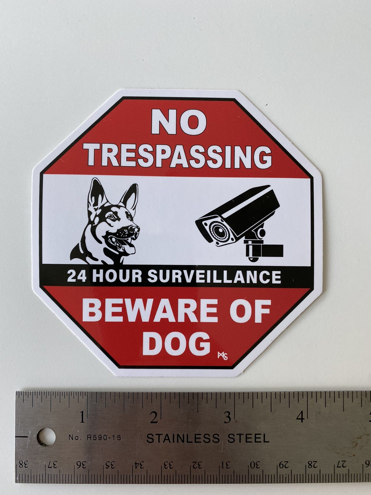 BEWARE OF DOG STICKER NO TRESPASSING STICKER VIDEO CAMERA STICKER SECURITY SST