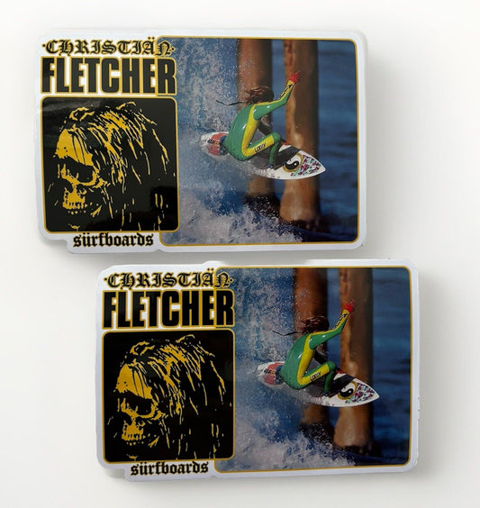 Christian Fletcher Surf STICKER 6” Vintage Sticker Volcom Vans Lost 805 Powell