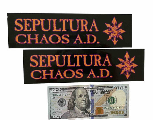 SEPULTURA STICKER SET SLAYER MAYHEM ROCK DECAL MUSIC DECALS METALLICA BRAZIL FCS