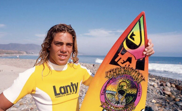Christian Fletcher Surf STICKER 6” Vintage Sticker Volcom Vans Lost 805 Powell
