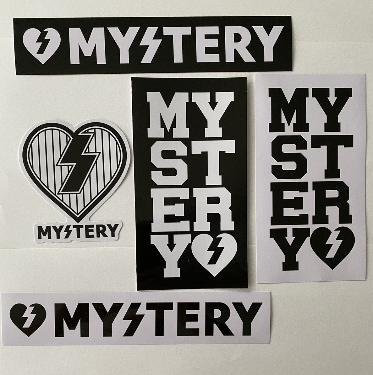 MYSTERY Skateboards Sticker Set Mystery Sticker Vintage Skateboard Sticker Lot