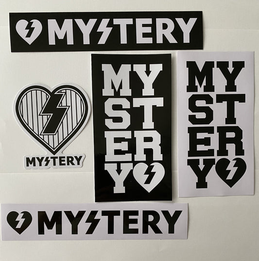 MYSTERY Skateboards Sticker Set Mystery Sticker Vintage Skateboard Sticker Lot