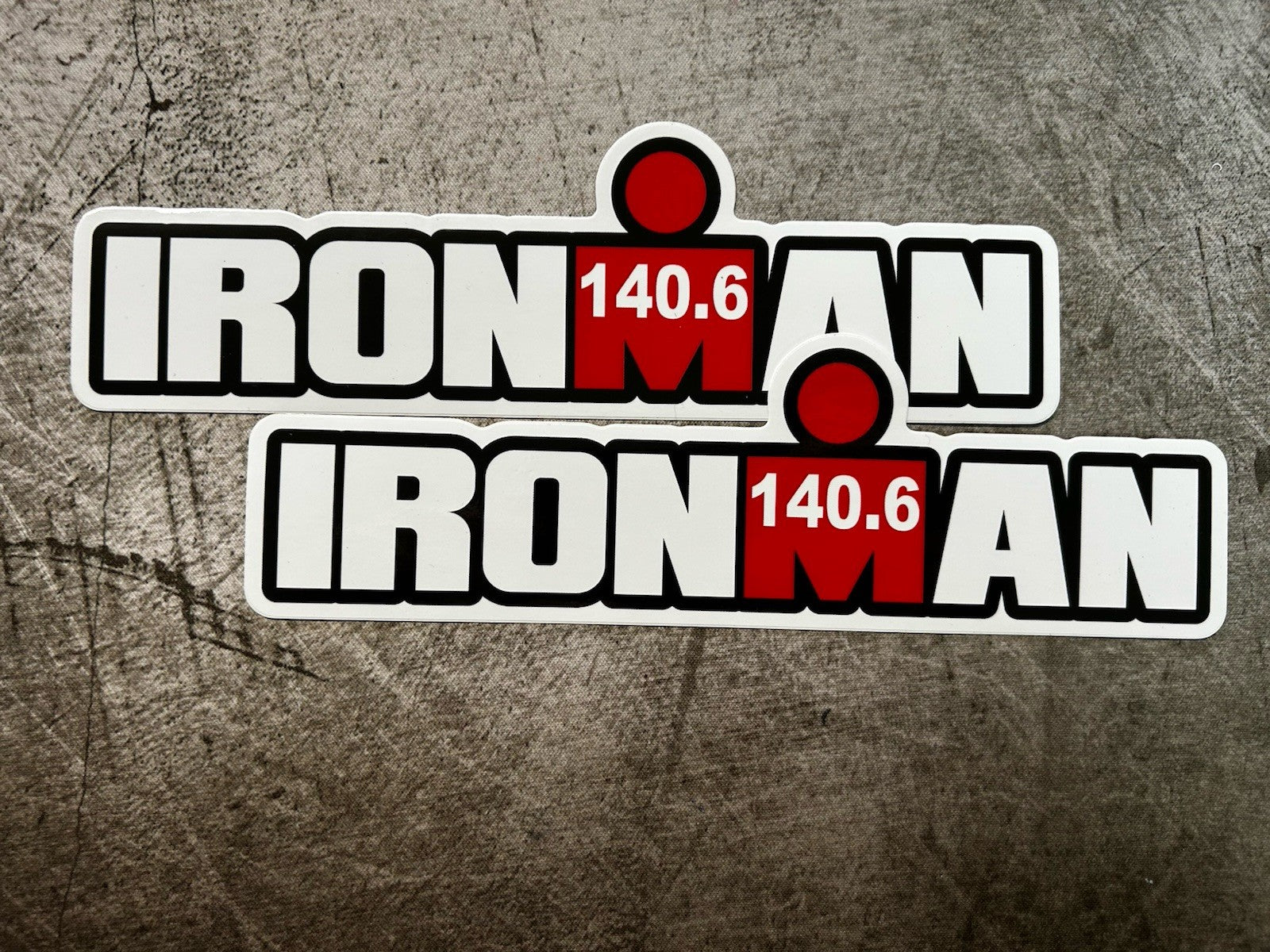 Ironman Sticker XL Set 2 - 7” Ironman 140.6 Running Stickers Biking Swimming Run
