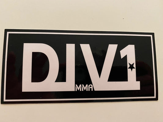 MMA STICKER UFC STICKER DIVISON ONE MMA JIU JITSU GRACIE BJJ WRESTLING BOXING LA