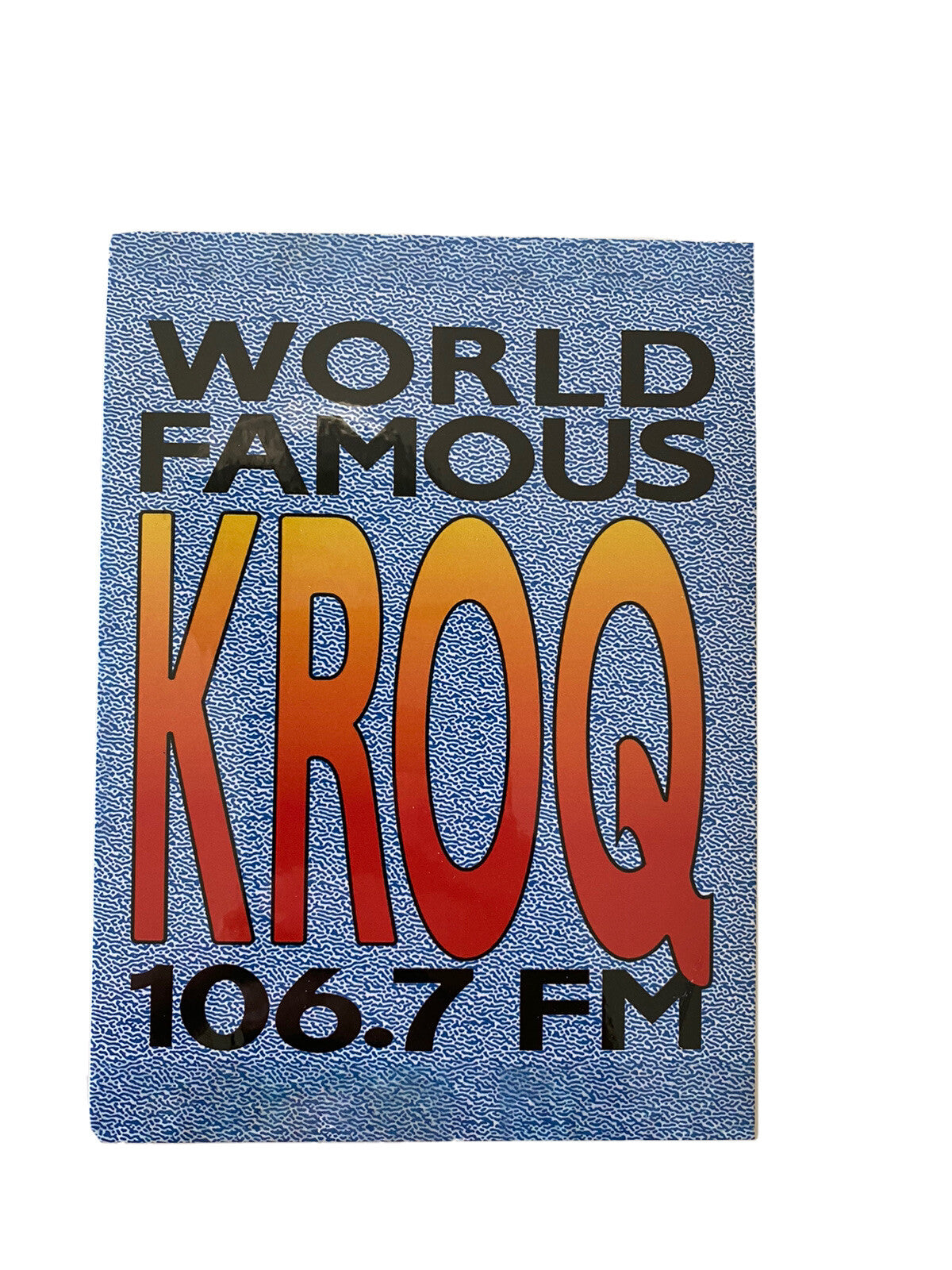 KROQ Sticker 106.7 KROQ  Radio 90’s Sticker Vintage World Famous KROQ Bumper LA