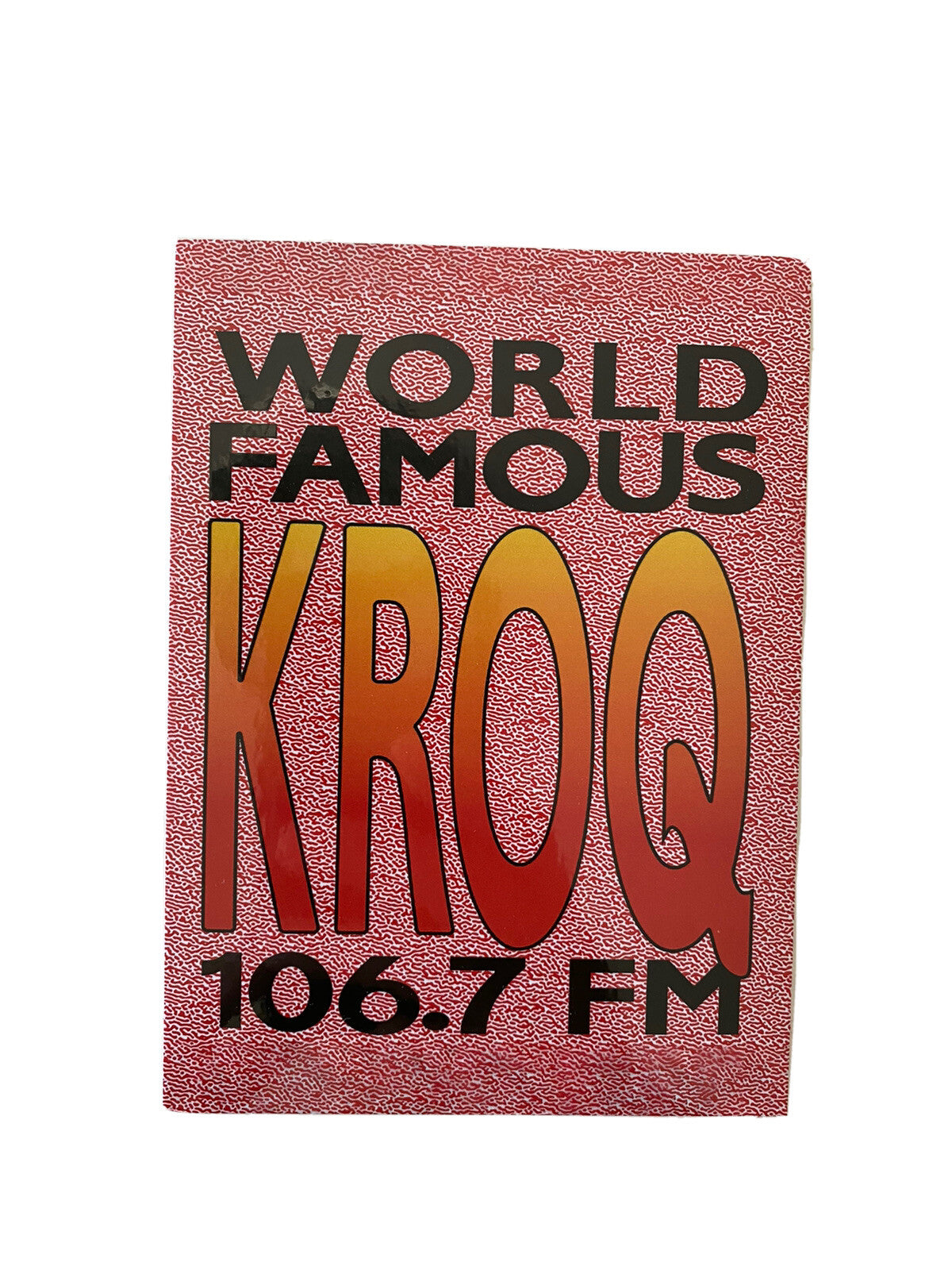 KROQ Sticker 106.7 KROQ  Radio Station Sticker World Famous KROQ Bumper “ BOGO”