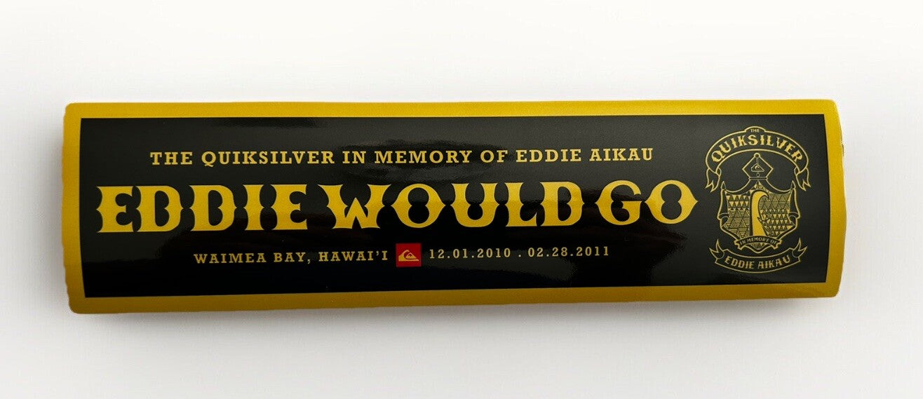 Eddie Would Go Sticker Lot Big Wave Invitational Hawaii Quiksilver Surf Stickers